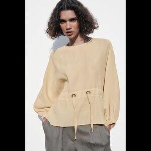 ZARA Drawstring Top